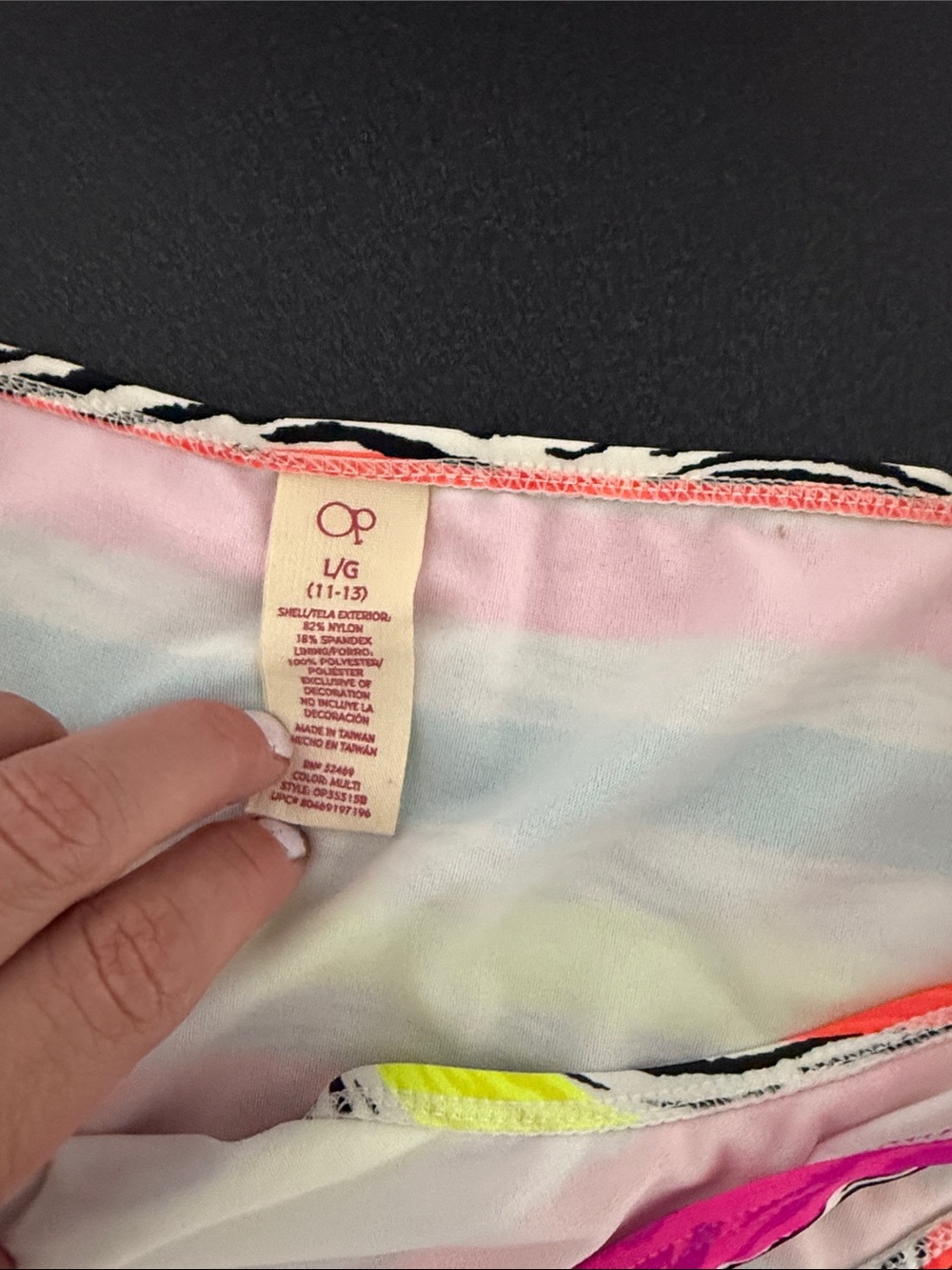 Neon Zebra Stripe Bikini Bottoms - Multicolor - Picture 2 of 2
